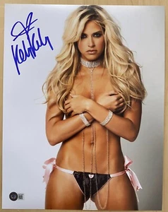 Kelly Kelly Signed 11x14 Photo. WWE. ECW. Barbie Blank. Divas Champ. Beckett COA - Picture 1 of 1