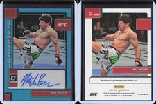 2023 Donruss Optic UFC Signature Series Teal Autograph Auto #12 Mike Brown /25