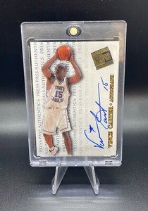 Vince Carter 1998 Basketball PressProof Authentics On-Card Rookie Auto