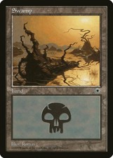 Swamp (D) Portal HEAVILY PLD Basic Land MAGIC THE GATHERING MTG CARD ABUGames