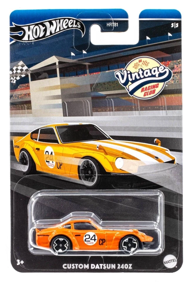1:64 Hot Wheels 2024 Vintage Racing Club 979B Custom Datsun 240Z Arancione - Immagine 1 di 1