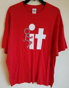 Fu*k It Screw It Men's T-Shirt Funny Drinking Party Novelty Graphic Gag Gift 2XL - Picture 1 of 3