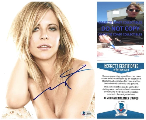Meg Ryan actress signed Sexy 8x10 Photo Beckett COA with Exact Proof autographed Cover