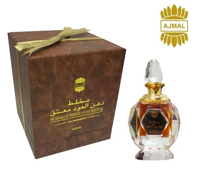 Mukhallat Dahn Al Oudh Moattaq by Ajmal CPO 18ml Attar Oil-Free Express Shipping - Image 1 of 4