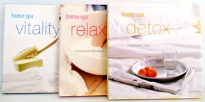 HOME SPA BOOKS "VITALITY / RELAX / DETOX" ~ (LOT OF 3) ~ ** HEALTH & BEAUTY ** - Picture 1 of 24