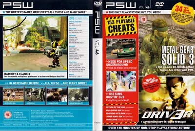 PSW 153 PLAYABLE CHEATS 34 NEW GAME DEMOS METAL GEAR SOLID 3 REGION FREE - Image 1 of 2