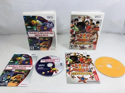 Nintendo Wii Game Lot Ready 2 Rumble Revolution, Namco Museum Megamix CIB Tested - Image 1 of 4