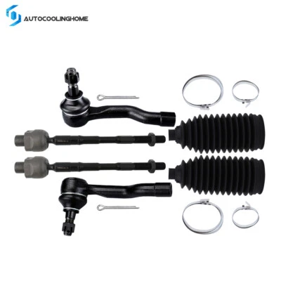 6x Bota de fuelle de extremo de barra de amarre delantera de dirección para Infiniti FX35 FX45 2003-2007 2008 Foto 1 de 4