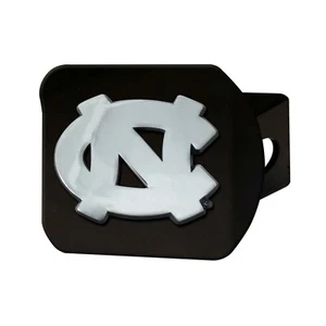 Fanmats NCAA North Carolina Tar Heels 3D Chrome on Black Hitch Cover  - Picture 1 of 1