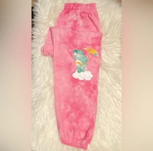 Women’s Care Bears Tie Dye Pink Joggers Sweatpants S - Picture 1 of 5