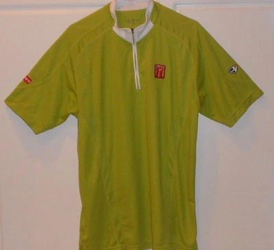 男式中国 PGA 巡回赛 8 英寸拉链前球衣衬衫尺寸 L — 第 1/4 张图片