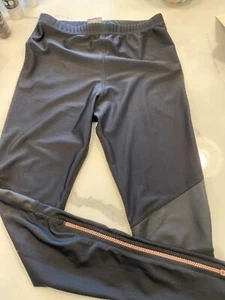 Terez Girls Green multi rose gold zipper Pants XL Youth 14-16 - Picture 1 of 3