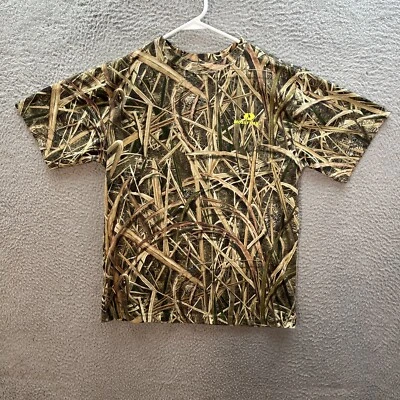 Mossy Oak Shirt Youth Extra Large Camouflage Shade Grass Blades Camo Outdoors - Image 1 of 4