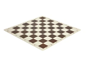 10 PACK - VINYL CHESS BOARDS - 5 Brown / 5 Burgundy TOURNAMENT SIZE - 2 1/4" - Picture 1 of 2