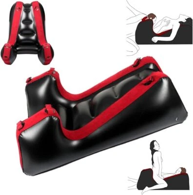 Bondage Sex Pillow Furniture Open Leg Inflatable Bed Sofa Cushion Love Aid BDSM - Image 1 of 4