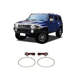 Bright White LED Headlight Halo Ring Kit for Hummer H3 06-10 - Imagen 1 de 5