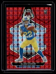 2024 Panini Mosaic Rookie Red Blake Corum Rookie Los Angeles Rams #368 - Picture 1 of 2