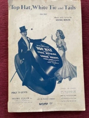 Sombrero de copa, corbata blanca y colas Irving Berlin, 1935 arreglo piano/orquesta Foto 1 de 4