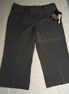 Tracy Evans Limited Stretch Cropped Dress Pants Women's 9 Wide Leg Brown NWT - Image 1 of 4