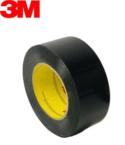 3M 481 BLACK PLASTIC PRESERVATION SEALING TAPE 2"x36 yards 1 ROLL  FREE SHIPPING - Picture 1 of 10