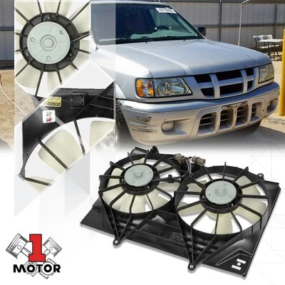 Radiator Cooling Fan OE Style Kit for 01-03 Isuzu Rodeo Sport 2.2l AT IZ3115101 - Image 1 of 4