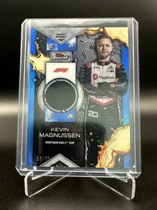 KEVIN MAGNUSSEN 2024 TOPPS FINEST FORMULA 1 F1 RELIC CARD BLUE #F1R-MAG 68/75 - Picture 1 of 4