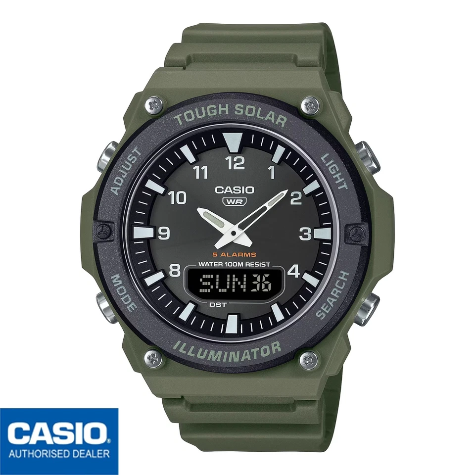Casio Serie Solar Multifunción (50 1 Mm) Esfera Negra / Correa AQ-S820W-3BVEF
