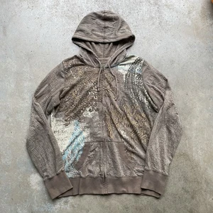 Dressbarn Women’s Y2k Zip-Up Hoodie Sweatshirt Brown Size XL - Picture 1 of 8