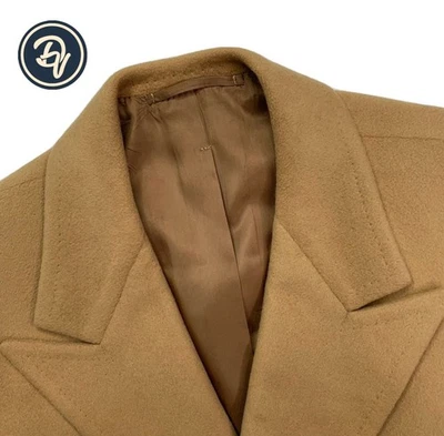 Bespoke 40 L Mauritzio of 5th Avenue Full Length Brown 100 % Cashmere Over Coat - Image 1 of 4