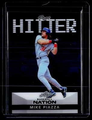 Leaf Baseball Nation #1/7 2025 cristal púrpura Mike Piazza Pure Hitter Foto 1 de 2