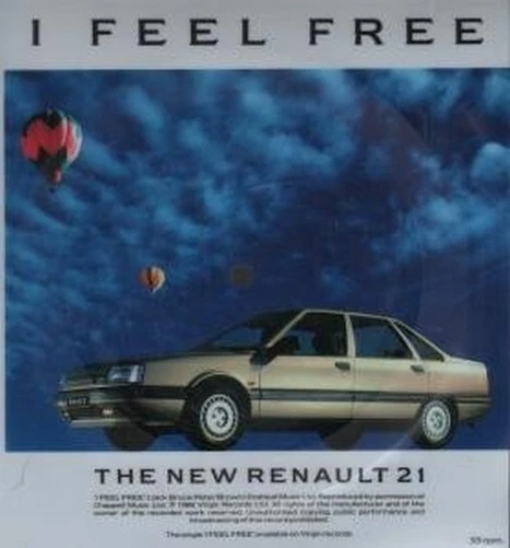 Cream I Feel Free 7" Vinyl UK Virgin 1986 Promo Nur Picture Flexi Disc - Bild 1 von 1