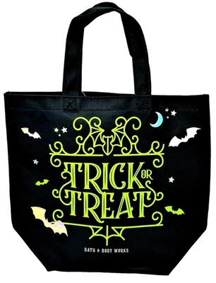 Bolso de Mano Bath & Body Works Truco o Trato Murciélagos Negros Brillan en la Oscuridad Halloween Foto 1 de 2