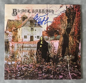 Geezer Butler Signed Self Titled Black Sabbath Vinyl LP Ozzy JSA Witness PROOF - Picture 1 of 3