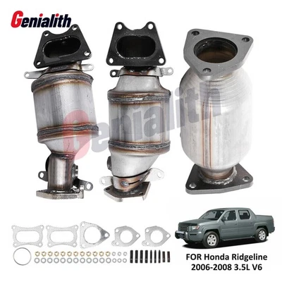 All Set Front Rear Catalytic Converter for 2006 2007 2008 Honda Ridgeline 3.5L Foto 1 de 4