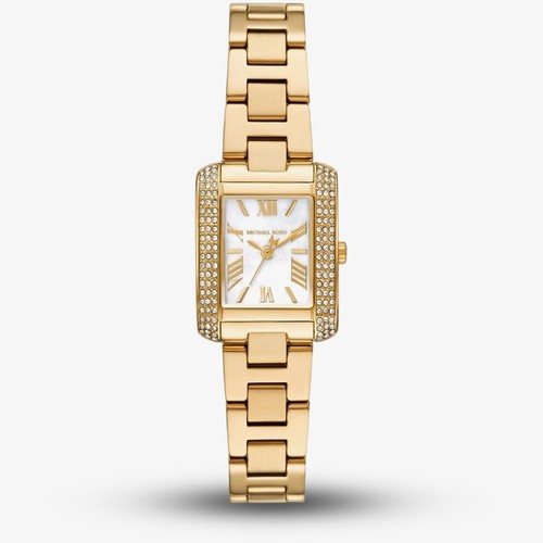 Orologio Michael Kors Emery tono oro madreperla cristallo pavè MK4867