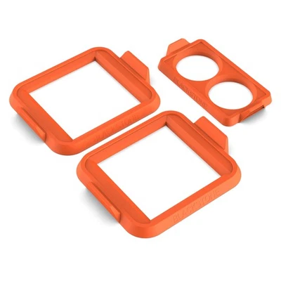 Juego de anillos circulares de silicona para huevo y tortilla cuadrada en naranja, 3 piezas Foto 1 de 4