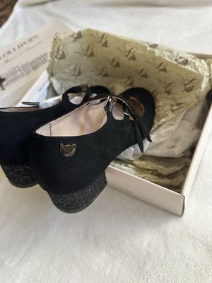 Piruletas vintage Paris Verone bebés negro gamuza negra Foto 1 de 3