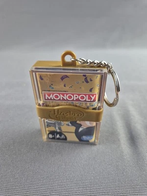 Hasbro Gaming - Mini Monopoly Keychain Games Travel Gold - Image 1 of 4