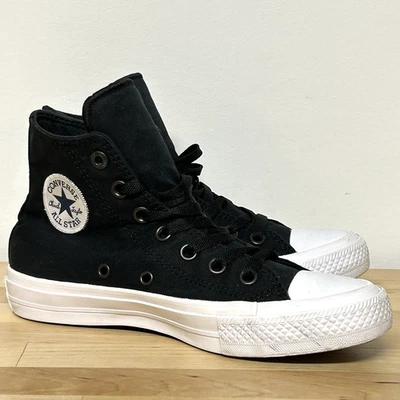 Converse Lunarlon Sneakers Kids 4 Black Chuck Taylor II All Star Casual Classic - Image 1 of 4