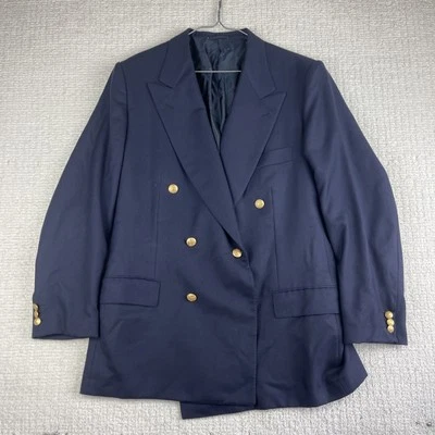 Kiton Napoli 100% Cashmere Blazer Size 42 (52 EUR) Blue L'Uomo Montreal Read* - Image 1 of 4