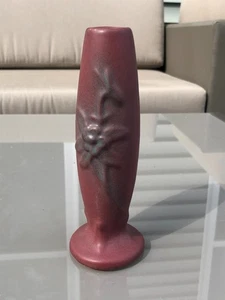 Vintage Van Briggle Mulberry Glazed Columbine Bud Vase 7” Tall - Picture 1 of 7