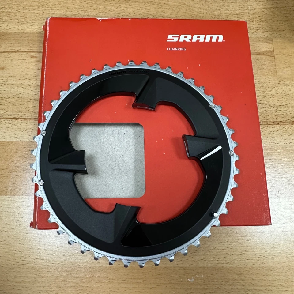 SRAM Rival 12-Speed Chainring 46T 46 Tooth Black Road Bike 107mm - Image 1 of 4