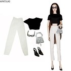 Fashion Clothes Set for 11.5" Doll Outfits 1/6 Accessories Shoes Bag Glasses Toy