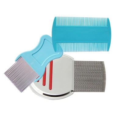 3 Pcs Dandruff & Lice Comb Set, Fine Tooth Comb, Multicolor, Unisex - Image 1 of 4