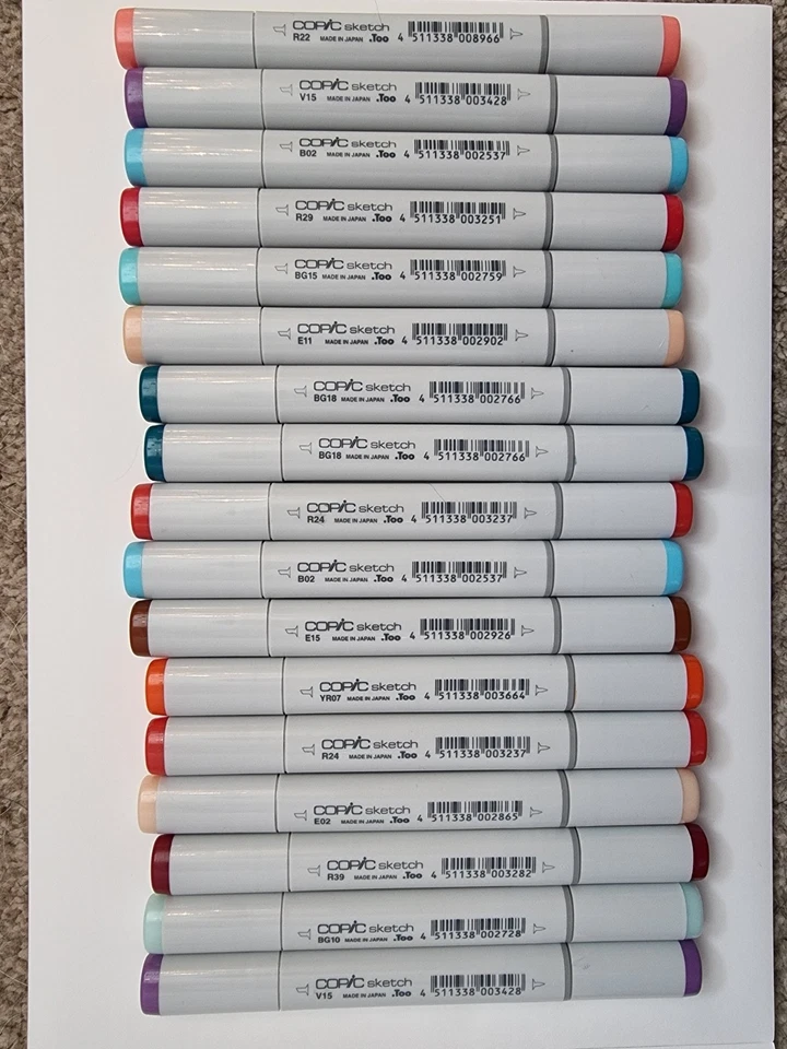 17er Set Copic Sketch Marker verschiedene Farben - siehe Bild - Bild 1 von 1