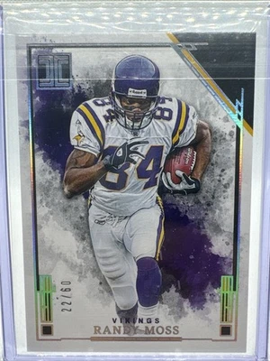 2018 Panini Impeccable - Randy Moss #45 Silver 22/60 Minnesota Vikings - Image 1 of 2