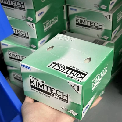 280pcs KIMTECH Fiber Optic Cleaning Wipes Dust Paper Box for Optical Tools UK