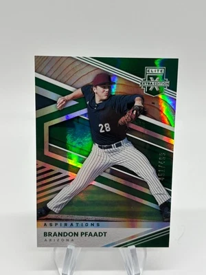 2020 Panini Elite Extra Edition - Brandon Pfaadt #156 Aspirations #D/499 (RC) - Image 1 of 2