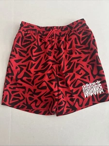 Pantalones Cortos Adidas Originales Para Hombre Medianos Estampados Mejor Rojo Escarlata Talla S - Imagen 1 de 10