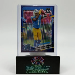 2023 Donruss Optic Quentin Johnston Rated Rookie Purple Shock Prizm #265 - Picture 1 of 2